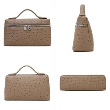 Rejolly Crossbody Bag for Women Small Pouch Top-Handle Leather Bag Designer Shoulder Handbag Quiet L...