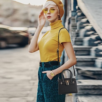 STAISE Vegan Leather Satchel Purse for Women - Trendy Mini Bag