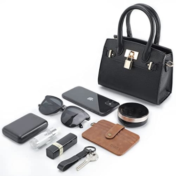 STAISE Vegan Leather Satchel Purse for Women - Trendy Mini Bag