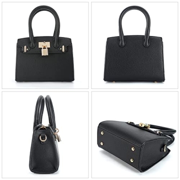 STAISE Vegan Leather Satchel Purse for Women - Trendy Mini Bag