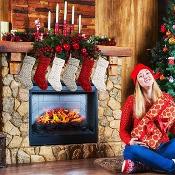 Stylish 18 Inch Christmas Stockings Set for Festive Decor