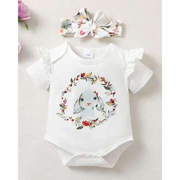 OLLUISNEO Newborn Baby Girl Clothes Infant Outfits Short Sleeve Romper Leopard Pant Set Summer Baby Girl Clothes