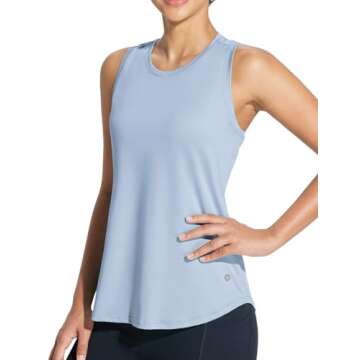 BALEAF Women's Workout Tank Top Racerback Tops Sleeveless Running Shirts Loose Fit Yoga Athletic Gym...