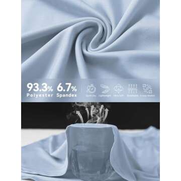 BALEAF Women's Workout Tank Top Racerback Tops Sleeveless Running Shirts Loose Fit Yoga Athletic Gym Sports Blue L