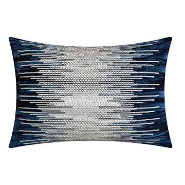 Chic Home Westmont 4 Piece Comforter Set Crinkle Crushed Velvet Bedding-Decorative Pillow Shams Included, King, Navy