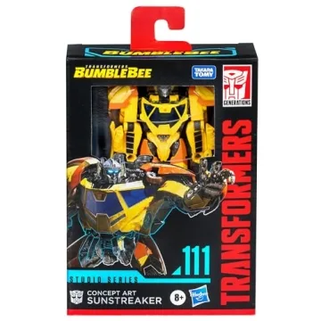 Transformers Toys Studio Series Deluxe Bumblebee 111 Concept Art Sunstreaker, 4.5-inch Converting Action Figure, 8+