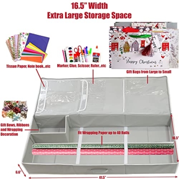 Gift Wrapping Storage Container for All Essentials