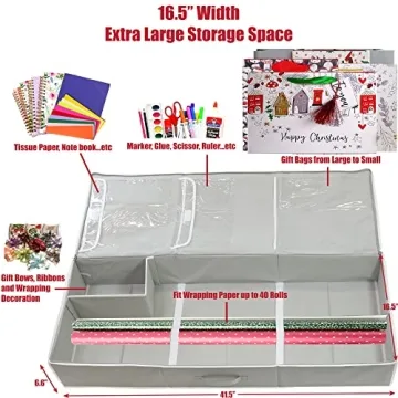 Gift Wrapping Storage Container for All Essentials