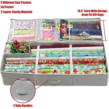 Gift Wrapping Storage Container for All Essentials