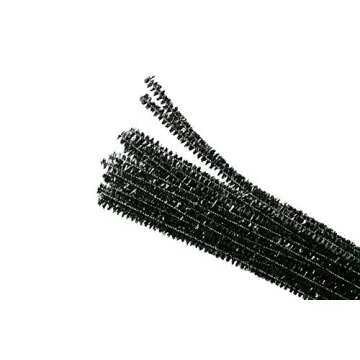 Set of 100 Metallic Tinsel Pipe Cleaners for Kids Crafts, Embellishing and Group Projects Choose Col...