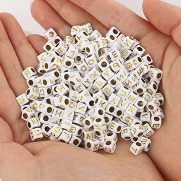 Versatile 1200pcs Alphabet Beads for Unique Jewelry Projects