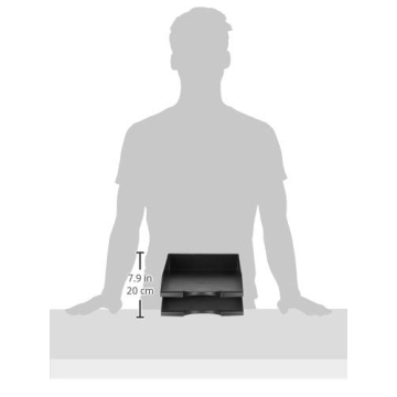 Stackable Letter Trays - Amazon Basics 12 Pack