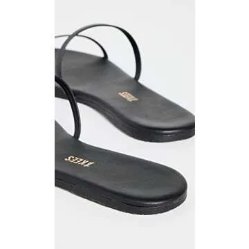 TKEES Women's Gemma Slides, Sable, Black, 10 Medium US