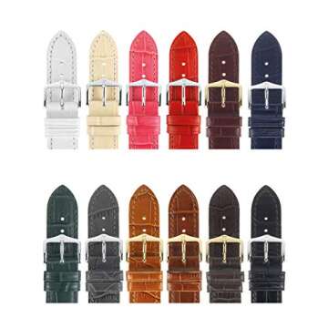 Hirsch Duke Alligator Embossed Watch Strap Blue - 20mm/18mm