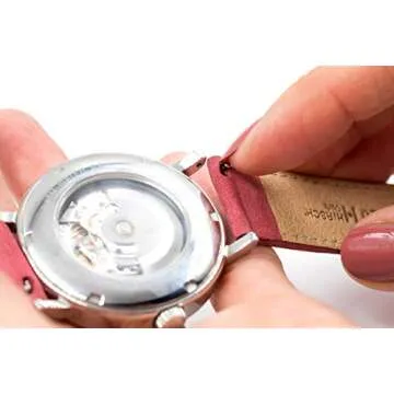 Hirsch Duke Alligator Embossed Watch Strap Blue - 20mm/18mm