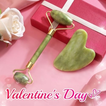 Luxurious Jade Roller & Gua Sha Set for Skin Care