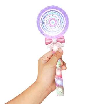 ArtCreativity Light Up Spinning Wand for Kids