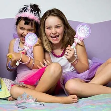ArtCreativity Light Up Spinning Wand for Kids