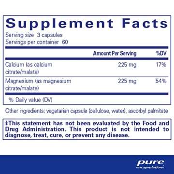 Pure Encapsulations Calcium Magnesium (Citrate/Malate) | Supplement to Support Bone and Cardiovascul...