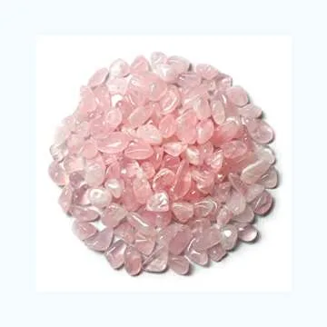 Gemshan Decorative Pink Quartz Crystal Chips for Home