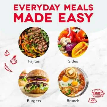 DASH Deluxe Everyday Electric Griddle with Dishwasher Safe Removable Nonstick Cooking Plate for Pancakes, Burgers, Eggs and more, Includes Drip Tray + Recipe Book, 20” x 10.5”, 1500-Watt - Grey