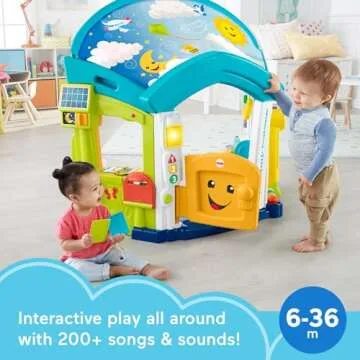 Fisher-Price Baby & Toddler Toy Laugh & Learn Smart Learning Home Playhouse with Lights Sounds & Act...