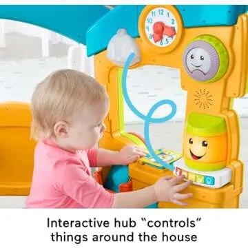 Fisher-Price Baby & Toddler Toy Laugh & Learn Smart Learning Home Playhouse with Lights Sounds & Activities for Infants Ages 6+ Months (Amazon Exclusive)