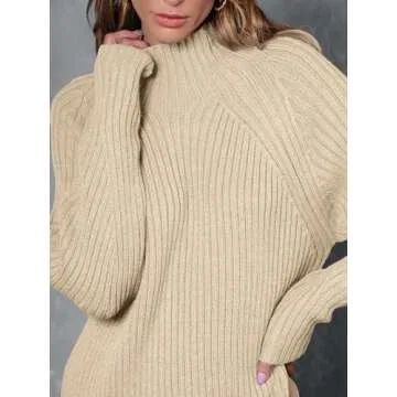 LILLUSORY Mock Neck Sweater Dress for Fall Fashion 2024