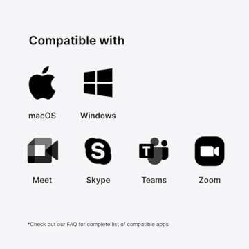 Lumina 4K Webcam: Studio-Quality Webcam Powered by AI. Look Great on Every Video Call. Compatible with Mac and PC (Gold)