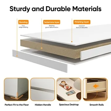 Furtble Multi-Functional 2 Drawer Dresser for Small Spaces