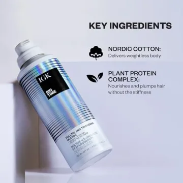 IGK Big Time Volume Hair Mousse Lightweight Thickening Formula