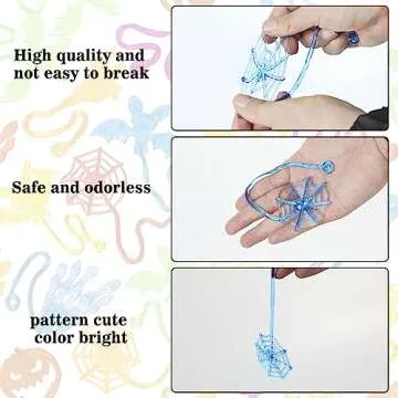 50 PCS Halloween Stretchy Sticky Hands for Kids