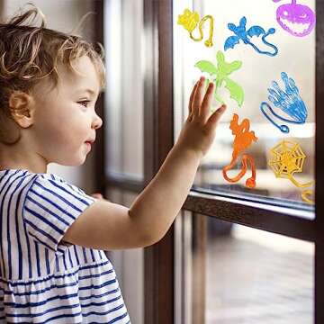 50 PCS Halloween Stretchy Sticky Hands for Kids