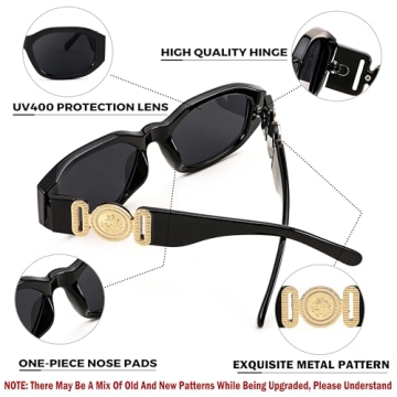 Buy Trendy FEISEDY Retro Sunglasses for Men and Women