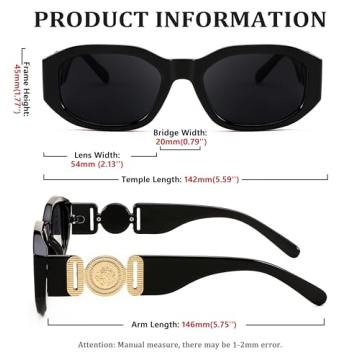 Buy Trendy FEISEDY Retro Sunglasses for Men and Women