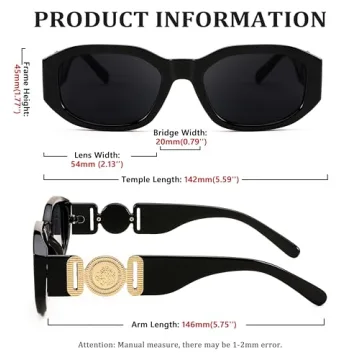 Buy Trendy FEISEDY Retro Sunglasses for Men and Women