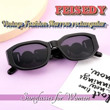 Buy Trendy FEISEDY Retro Sunglasses for Men and Women