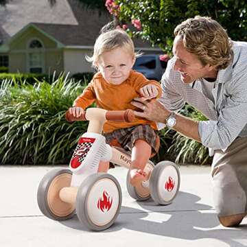 Maydolly Baby Banlance Bike for 1 Year Old Boys Girls Cute 10-24 Months Kids Toy First Birthday Gift...