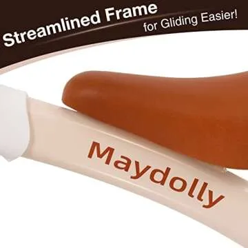 Maydolly Baby Banlance Bike for 1 Year Old Boys Girls Cute 10-24 Months Kids Toy First Birthday Gift No Pedal Toddler 4 Wheels Balance Bike