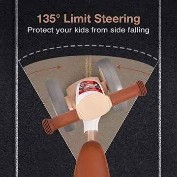 Maydolly Baby Banlance Bike for 1 Year Old Boys Girls Cute 10-24 Months Kids Toy First Birthday Gift No Pedal Toddler 4 Wheels Balance Bike