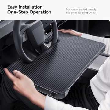 YONZEE 2-in-1 Car Steering Wheel Desk & Organizer