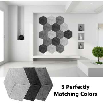 Acoustic Panels - Soundproof Foam Wall Tiles