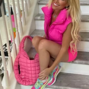 Shiyifa Women's Cropped Puffer Vest - Stylish & Versatile