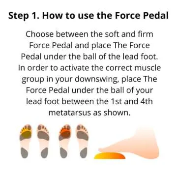 The Force Pedal - The Original- Made in Italy-Golf Training Aid - Increase Club Head Speed - Ground ...