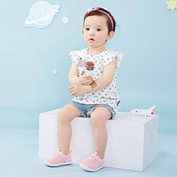 BMCiTYBM Baby Walking Shoes for Infants - Non-Slip First Walkers in Pink