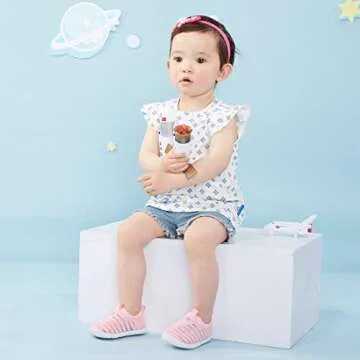 BMCiTYBM Baby Walking Shoes for Infants - Non-Slip First Walkers in Pink