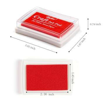 Vibrant Lsushine Craft Ink Pad Set - 15 Color Variety