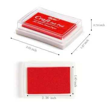 Vibrant Lsushine Craft Ink Pad Set - 15 Color Variety