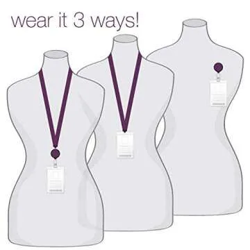 ID Avenue Lanyards for Women 19" Ribbon Lanyard ID Holder with Badge Reels Retractable for Nurses Office Workers Teachers Students Breakaway Lanyards for Id Badges (Leopard Chic)