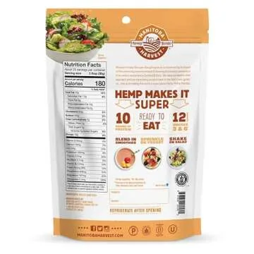 Manitoba Harvest Hemp Seeds, 24 oz; 10g Plant Based Protein and 12g Omega 3 & 6 per Serving | Perfec...
